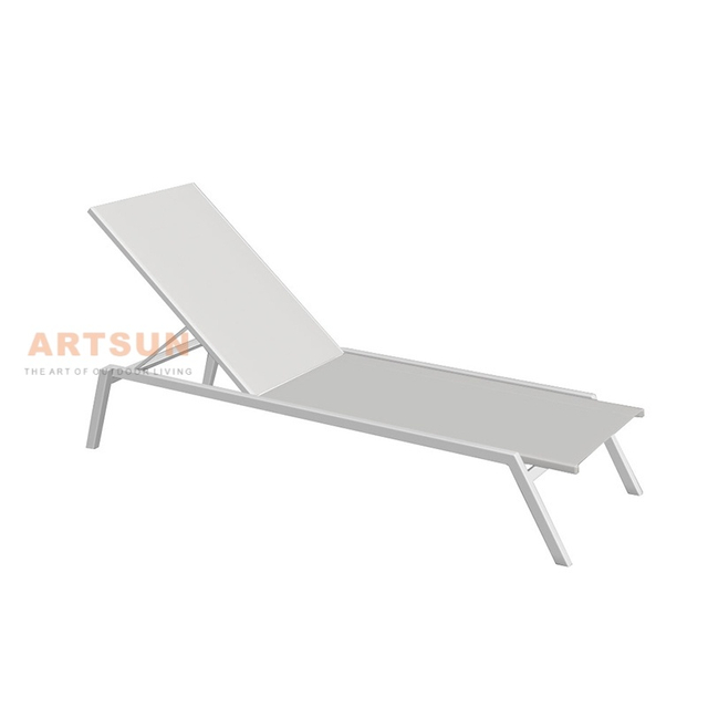 Lugar de playa de aluminio ajustable para uso en la piscina y el patio