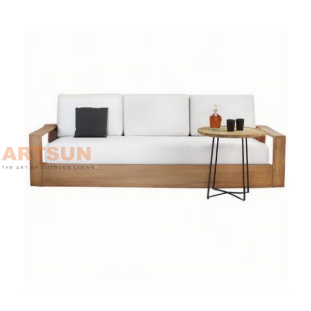 Juego de sofás de exterior de madera de teca de alta gama