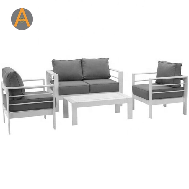 Sofá de jardín modular de patio de aluminio Whitel para balcón para balcón