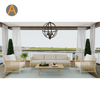Silla de salón al aire libre Boho moderna con tejido y cojines para todo clima