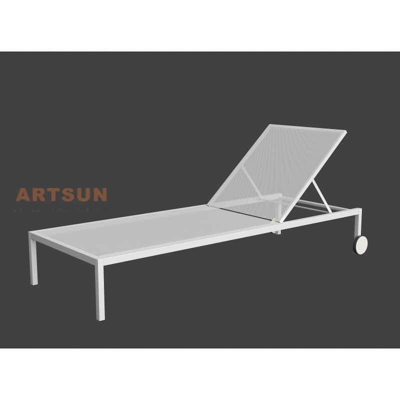 Lugar de playa de aluminio ajustable para uso en la piscina y el patio