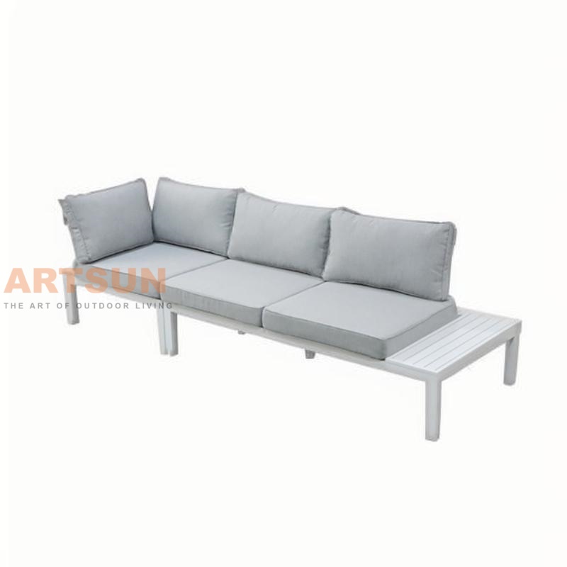 Moderno sofá modular segmentado al aire libre
