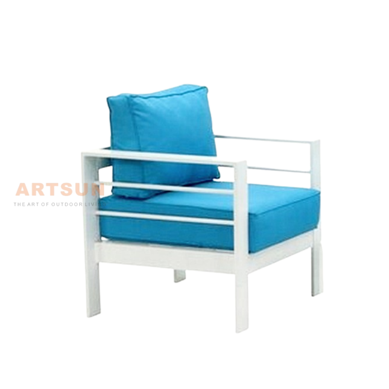 Sofá de jardín modular de patio de aluminio Whitel para balcón para balcón
