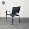 Fabricante profesional Muebles para exteriores Silla de aluminio apilable para cafetería
