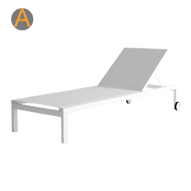 Silla solar de aluminio de aluminio silla de tumbona para jardín para jardín