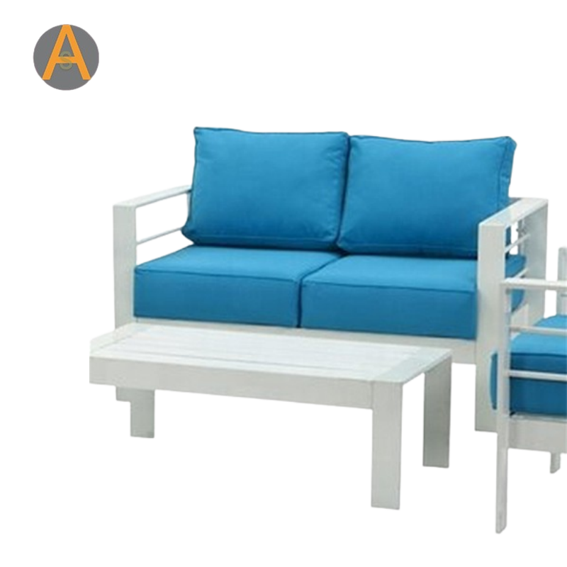 Sofá de jardín modular de patio de aluminio Whitel para balcón para balcón