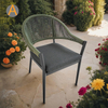 Silla de jardín de mimbre de ratán profesional
