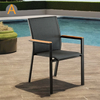 Silla de jardín de aluminio apilable para el diseño de muebles de exterior moderno para cafetería