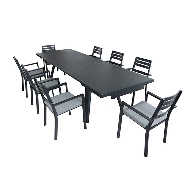 AS-D018 Juego de comedor de aluminio duradero para al aire libre
