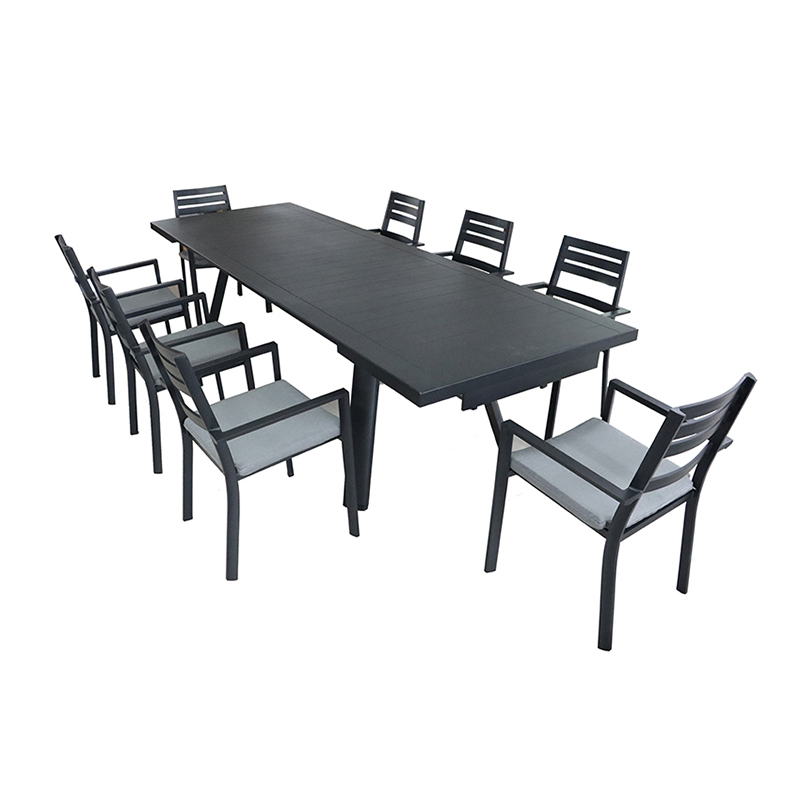 AS-D018 Juego de comedor de aluminio duradero para al aire libre