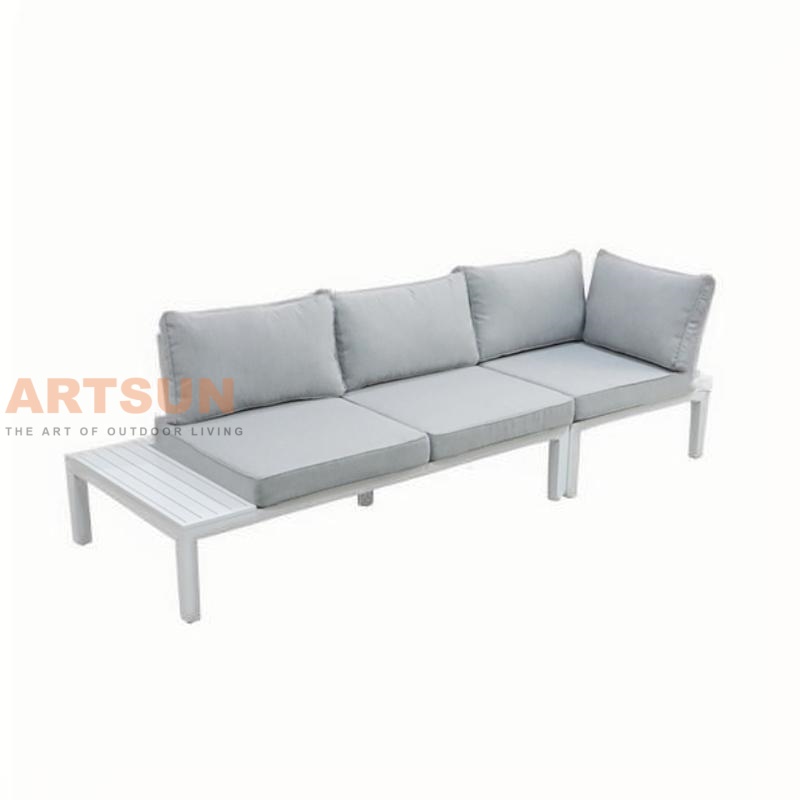 Moderno sofá modular segmentado al aire libre