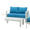 Sofá de jardín modular de patio de aluminio Whitel para balcón para balcón