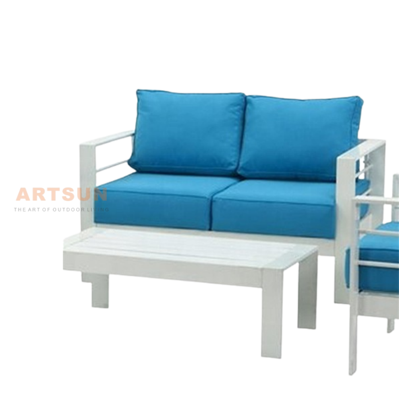 Sofá de jardín modular de patio de aluminio Whitel para balcón para balcón