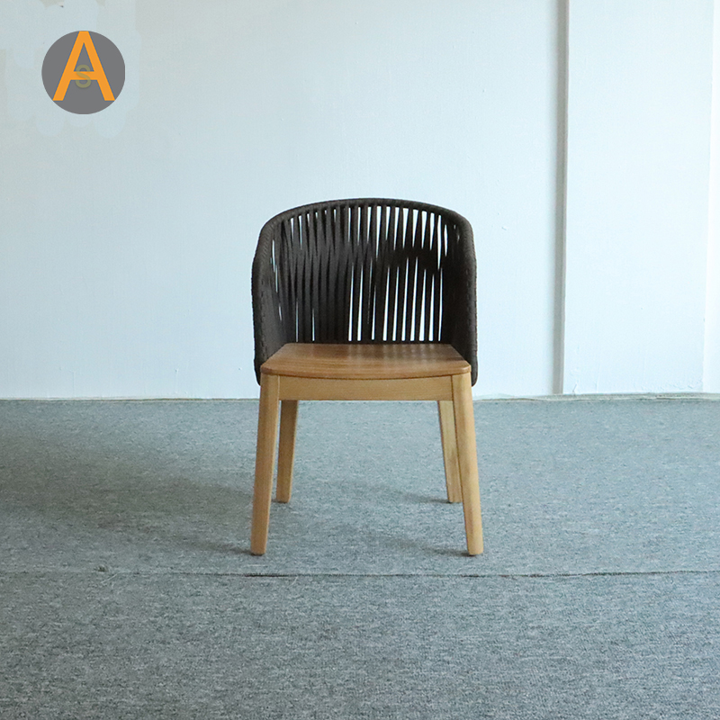 Silla de comedor de madera de teca de certificado FSC de venta caliente FSC