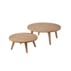 Precio de fábrica set de sofá de patio de esquina de madera de madera