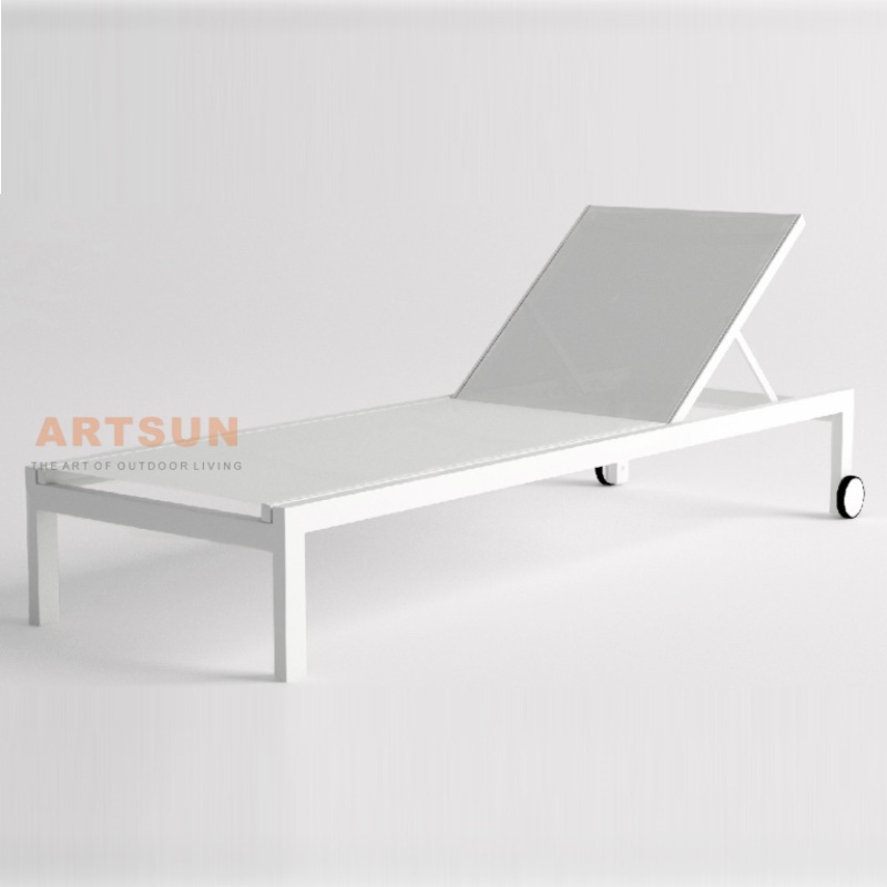 Silla de salón de aluminio de aluminio reclinable de alta calidad 