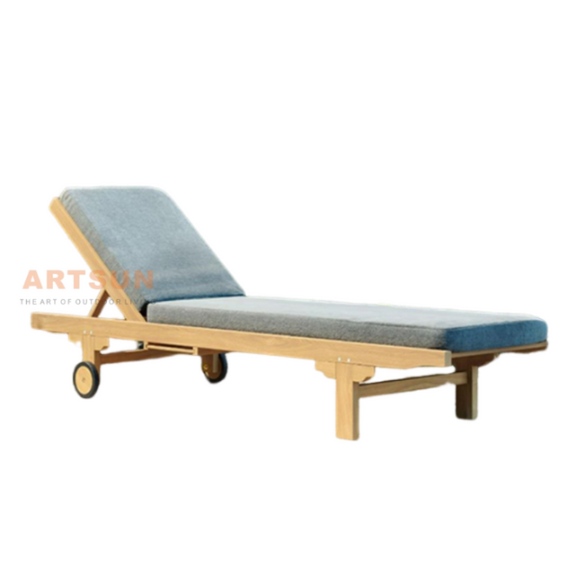 Madera de teca de grado premium Tomero reclinable para el spa para spa