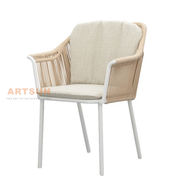 Fabricante profesional Muebles para exteriores Silla de cuerda para cafetería