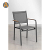 Fabricante profesional Muebles para exteriores Silla de aluminio apilable para cafetería