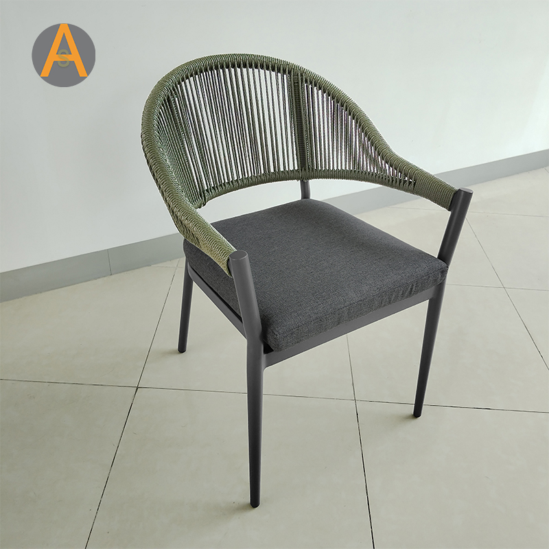 Silla de jardín de mimbre de ratán profesional