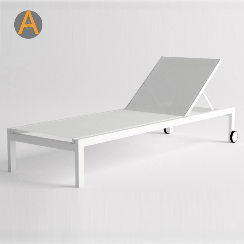 Silla solar de aluminio de aluminio silla de tumbona para jardín para jardín