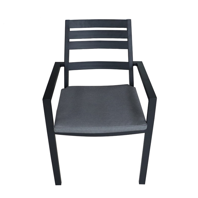 Silla de comedor de aluminio moderna para cafetería y cafetería