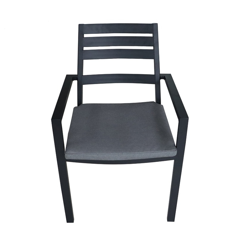 Silla de comedor de aluminio moderna para cafetería y cafetería