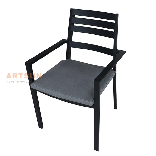 Silla de comedor de aluminio moderna para cafetería