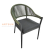 Silla de cuerda al aire libre al aire libre de fábrica para balcón al aire libre