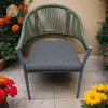 Silla de jardín de mimbre de ratán profesional