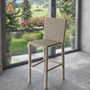 Fábrica directa de mimbre rattan silla de bar alto para al aire libre