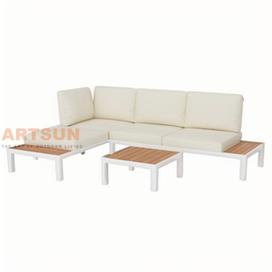 Set de esquina de forma de L de ocio de ocio resistente a la clima