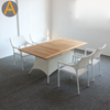 Juego de mesa de jardín de mimbre de ratán de alto rendimiento