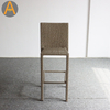 Fábrica directa de mimbre rattan silla de bar alto para al aire libre
