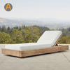 Hotel Resort Beach Chaise Lounge Teak Madre Marco de madera solar para la piscina al aire libre
