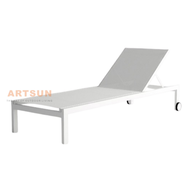 Silla de salón de aluminio de aluminio reclinable de alta calidad 