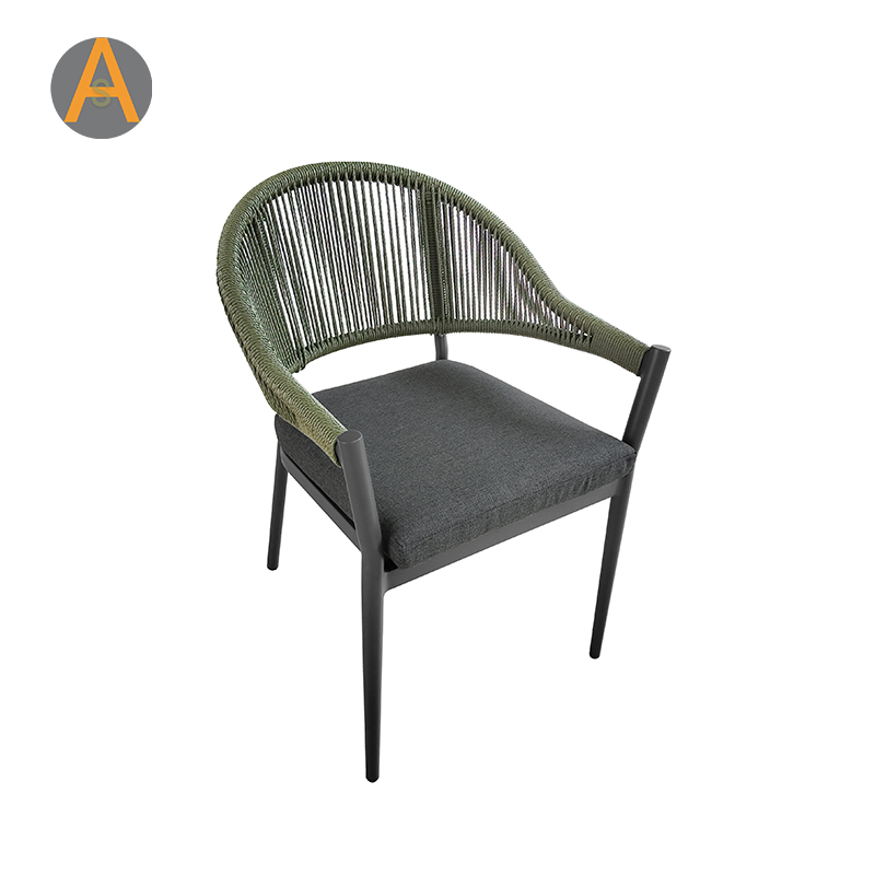 Silla de jardín de mimbre de ratán profesional
