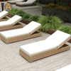 Reclinador de mimbre bed cama solar para piscina al aire libre