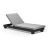 Linga de teca de aluminio de estilo europeo Bed de sol al aire libre