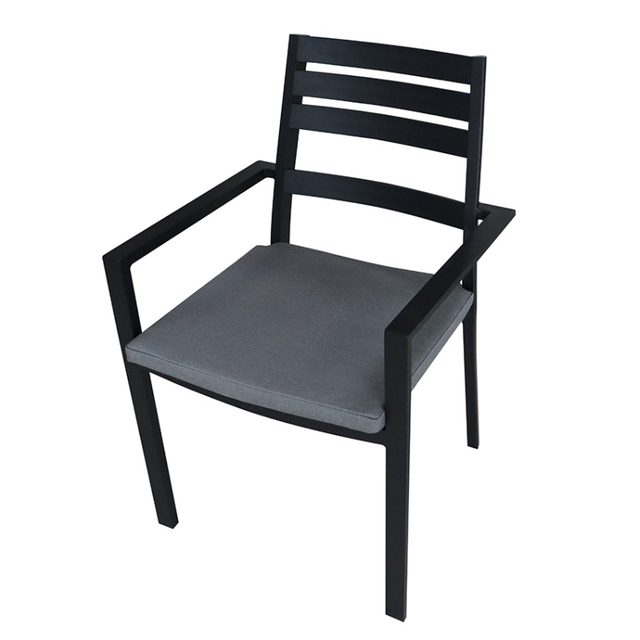 Silla de comedor de aluminio moderna para cafetería y cafetería