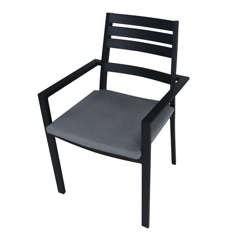 Silla de comedor de aluminio moderna para cafetería y cafetería