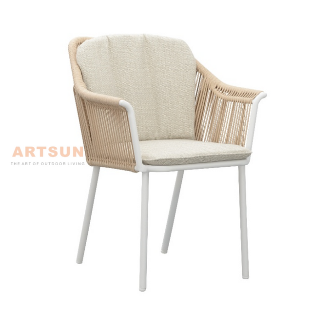 Fabricante profesional Muebles para exteriores Silla de cuerda para cafetería
