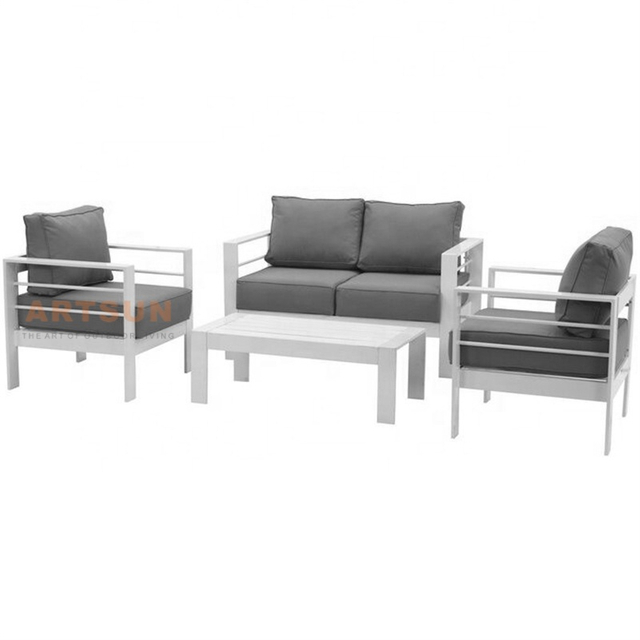 Sofá de jardín modular de patio de aluminio Whitel para balcón para balcón