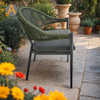 Silla de jardín de mimbre de ratán profesional