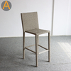 Fábrica directa de mimbre rattan silla de bar alto para al aire libre