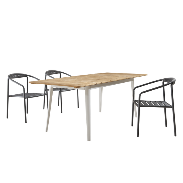 Sillas de mesa al aire libre de aluminio de alta calidad para patio para patio