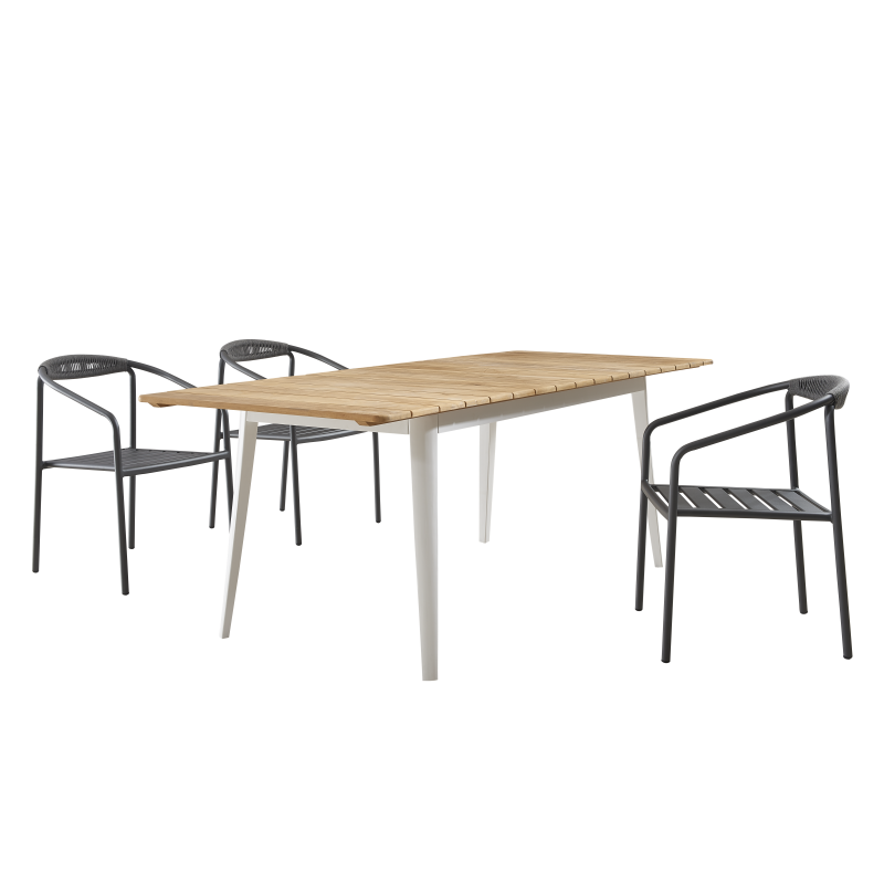 Sillas de mesa al aire libre de aluminio de alta calidad para patio para patio