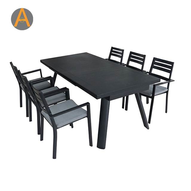 AS-D018 Juego de comedor de aluminio duradero para al aire libre