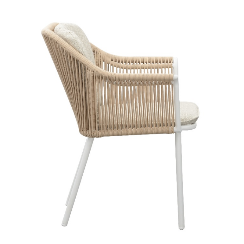 Fabricante profesional Muebles para exteriores Silla de cuerda para cafetería