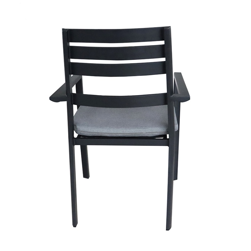 Silla de comedor de aluminio moderna para cafetería y cafetería